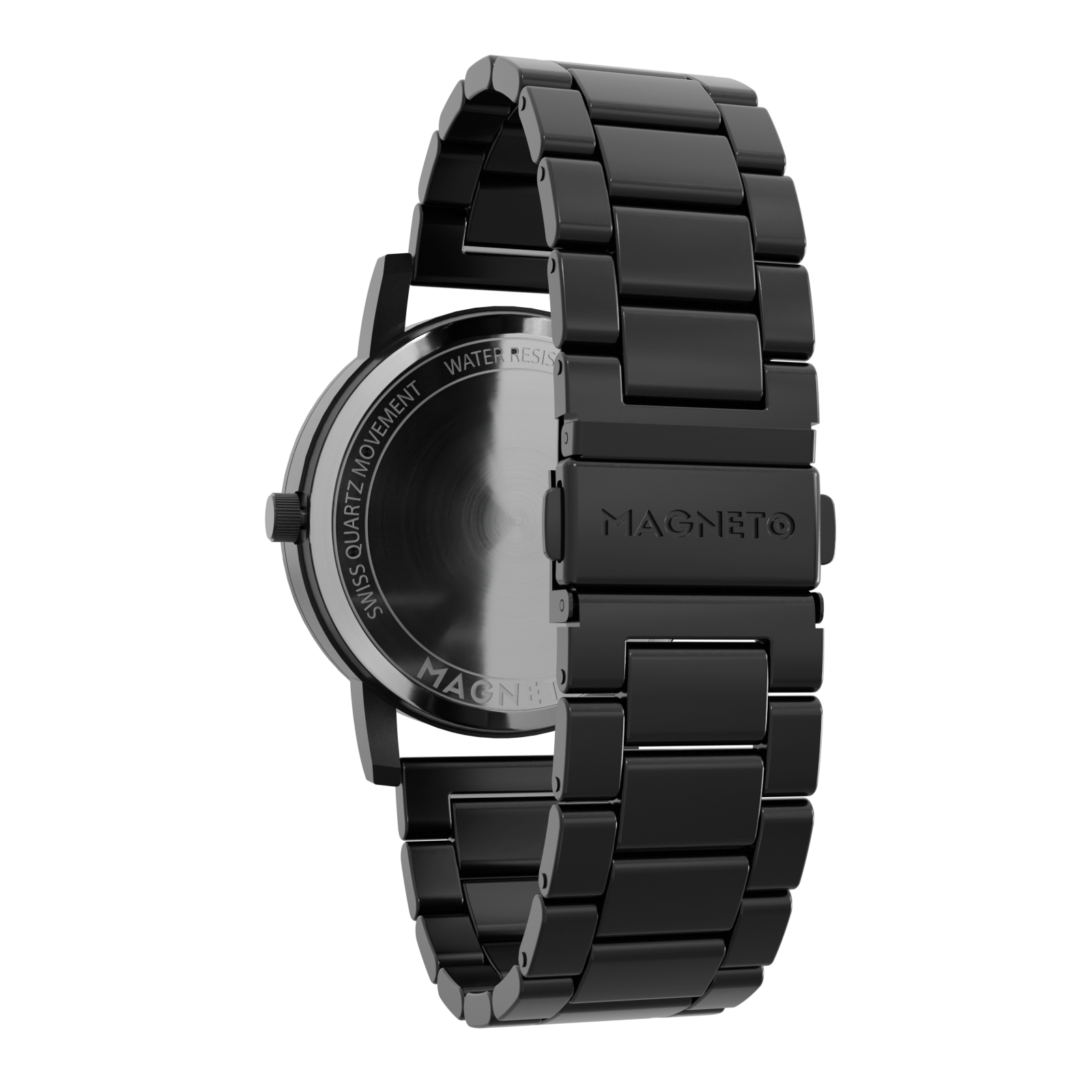 Magneto-Watch-Edelstahl-Schwarz-Side